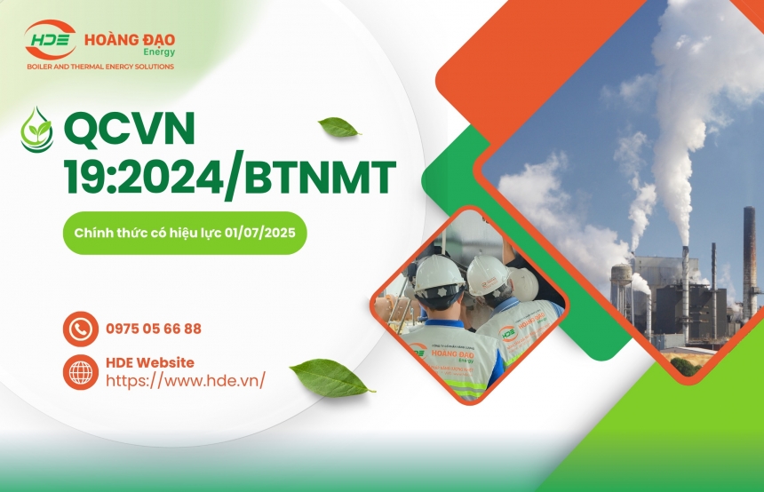 THÔNG BÁO: QCVN 19:2024/BTNMT —  QUY CHUẨN VỀ KHÍ THẢI CÔNG NGHIỆP, CHÍNH THỨC ÁP DỤNG 1/7/2025