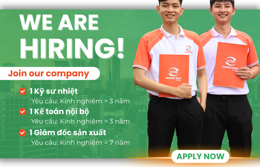 CÔNG TY CỔ PHẦN NĂNG LƯỢNG HOÀNG ĐẠO (HDE) TUYỂN DỤNG NHÂN SỰ QUÝ III/2025